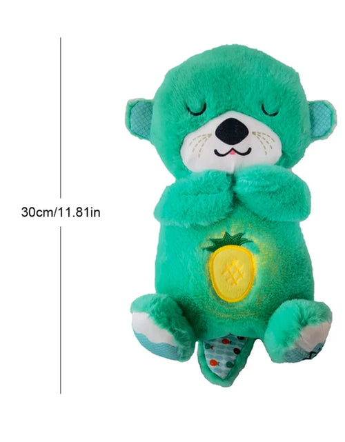 Load image into Gallery viewer, Breathing Otter Baby Sleep and Playmate Otter Musical Stuffed Plush Toy Baby Kids Soothing Music Sleep Sound and Light Doll Toys
