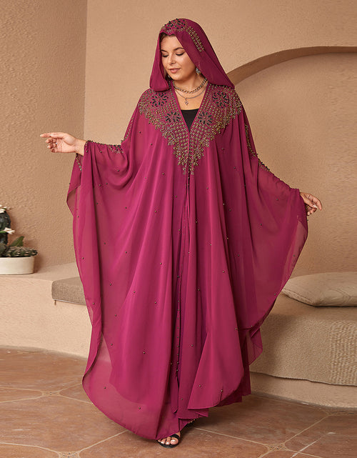 Load image into Gallery viewer, High-definition Muslim Shawl Hooded Cloak
