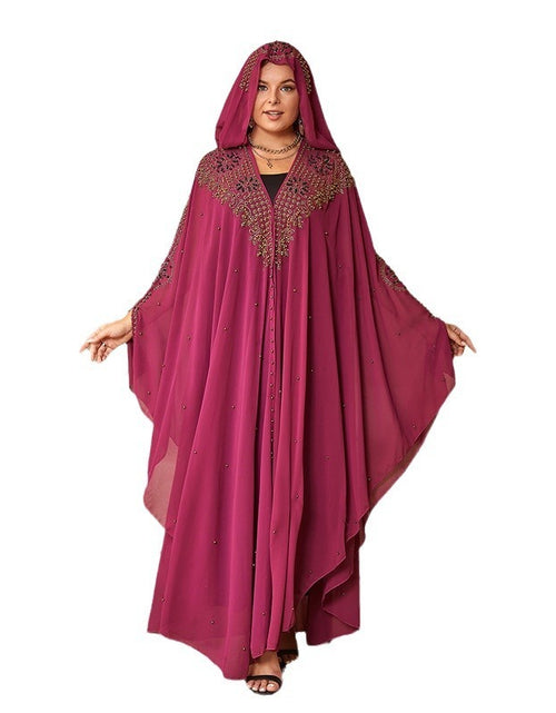 Load image into Gallery viewer, High-definition Muslim Shawl Hooded Cloak
