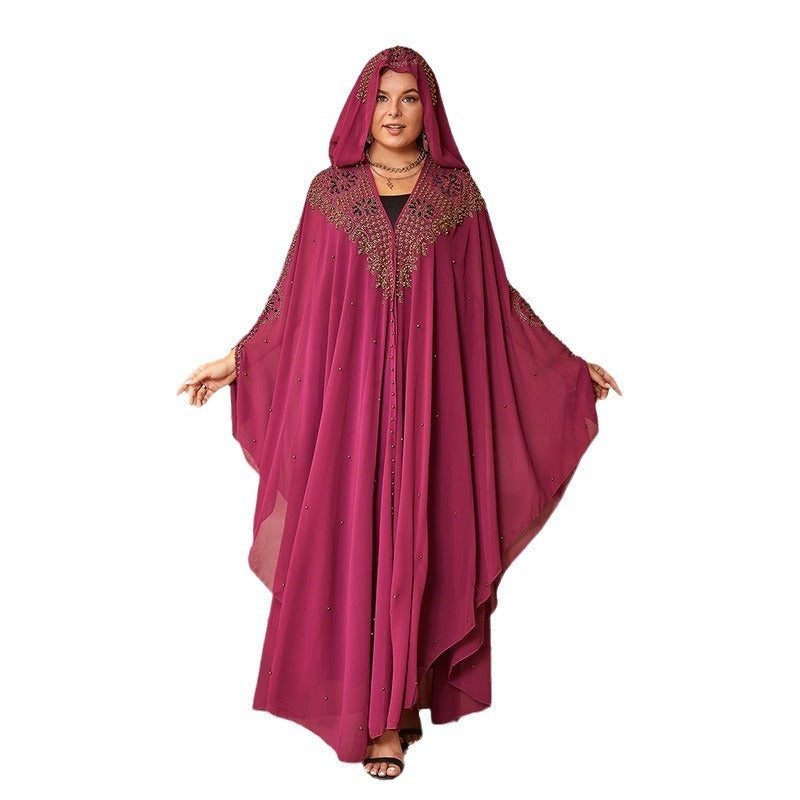 High-definition Muslim Shawl Hooded Cloak