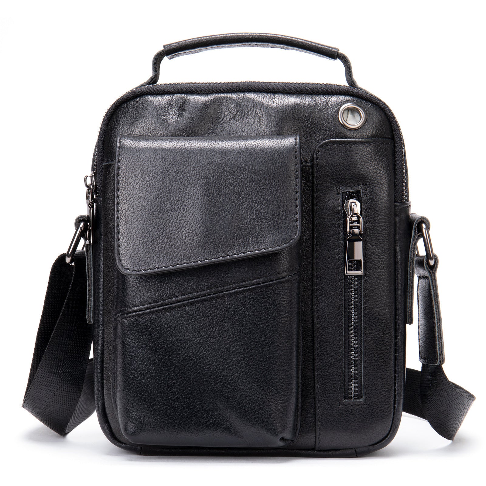 Men's Business Minimalist Leather Crossbody Bag