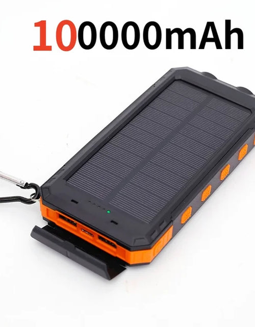 Load image into Gallery viewer, 200000Mah Solar Power Bank Outdoor Wild Fishing Camping Ultra-Large Capacity Mobile Power Portable with Compass Rapid Charging ﻿
