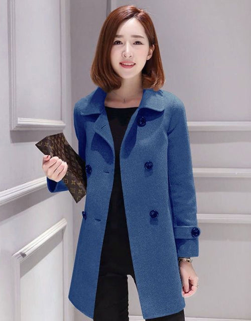 Load image into Gallery viewer, Wool Mid-length Korean Style Slim Fit Slimming And Fashionable Woolen Women&#39;s Overcoat
