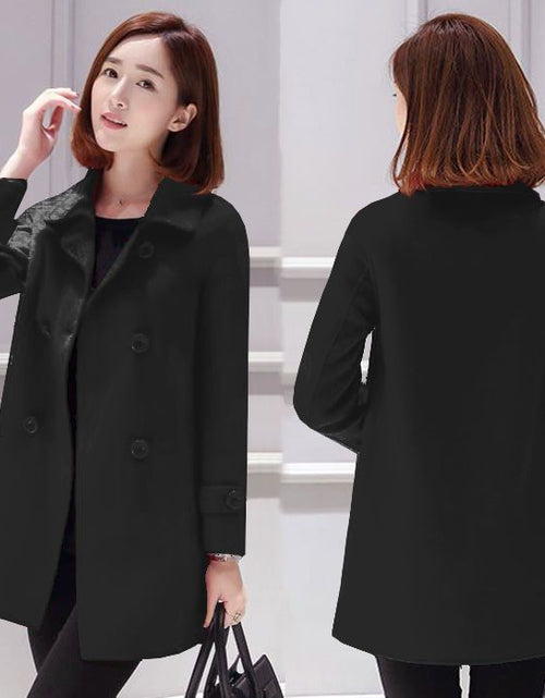 Load image into Gallery viewer, Wool Mid-length Korean Style Slim Fit Slimming And Fashionable Woolen Women&#39;s Overcoat
