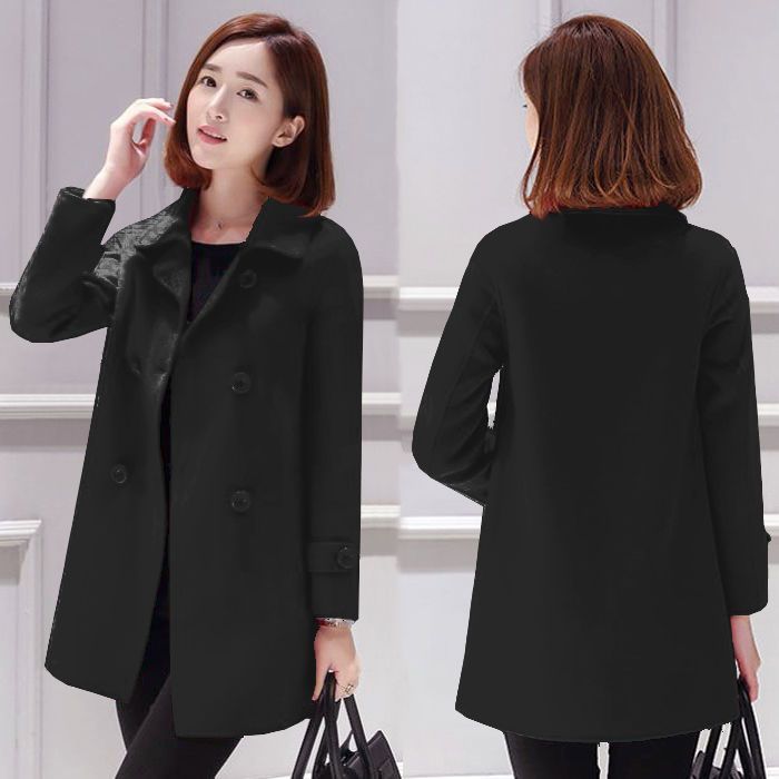 Wool Mid-length Korean Style Slim Fit Slimming And Fashionable Woolen Women's Overcoat