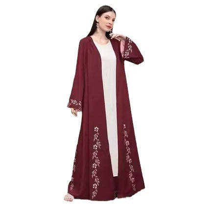 Load image into Gallery viewer, Elegant Middle East Dubai Muslim Print Cardigan Robe
