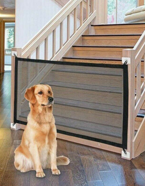 Load image into Gallery viewer, Pet Dog Fence Gate Safe Guard Safety Enclosure Dog Fences Dog Gate The Ingenious Mesh Magic Pet Gate Pet Supplies Dropshipping
