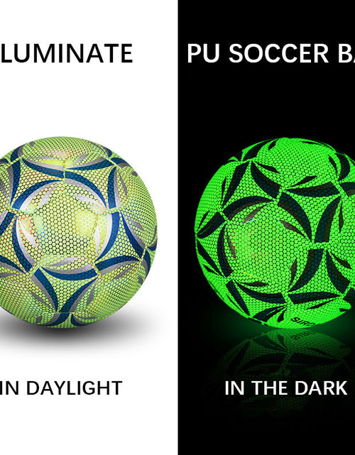 Load image into Gallery viewer, Luminate Soccer Practice Football Glowing Training Ball
