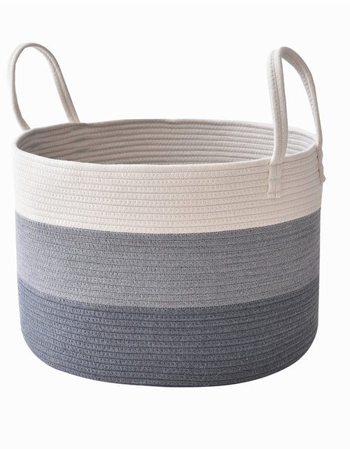 Load image into Gallery viewer, Cotton Rope Storage Basket Cotton Rope Basket, Toys, Sundries, Laundry Storage Basket
