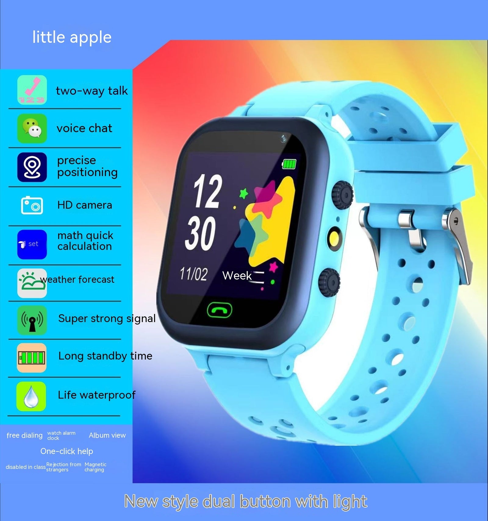 Children's Smart Watch GPS Location Information Photography Q15 Student Smart Phone