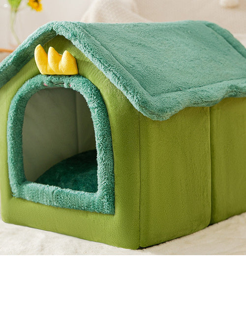 Load image into Gallery viewer, Foldable Dog House Pet Cat Bed Winter Dog Villa Sleep Kennel Removable Nest Warm Enclosed Cave Sofa Pets Supplies
