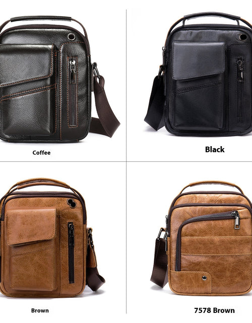 Load image into Gallery viewer, Men&#39;s Business Minimalist Leather Crossbody Bag
