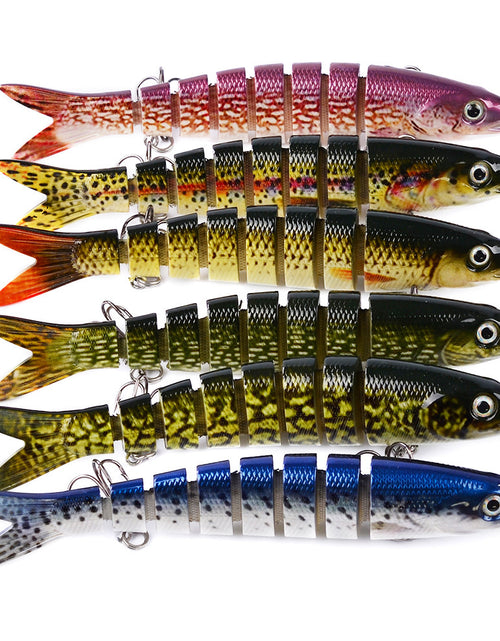 Load image into Gallery viewer, Pike Fishing Lures Artificial Multi Jointed Sections Hard Bait Trolling Pike Carp Fishing Tools
