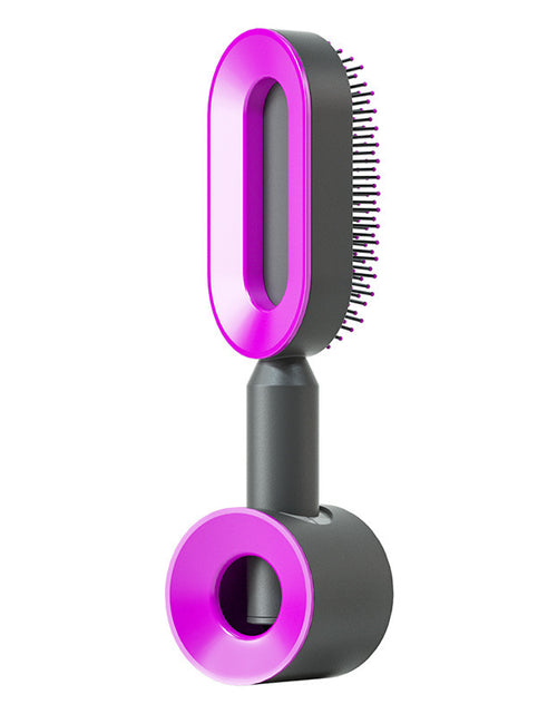 Load image into Gallery viewer, Self Cleaning Hair Brush For Women One-key Cleaning Hair Loss Airbag Massage Scalp Comb Anti-Static Hairbrush
