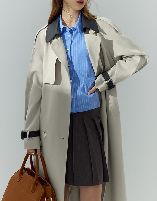 Load image into Gallery viewer, High-end Super Nice Windbreaker Women&#39;s New Fall Mid-length Coat
