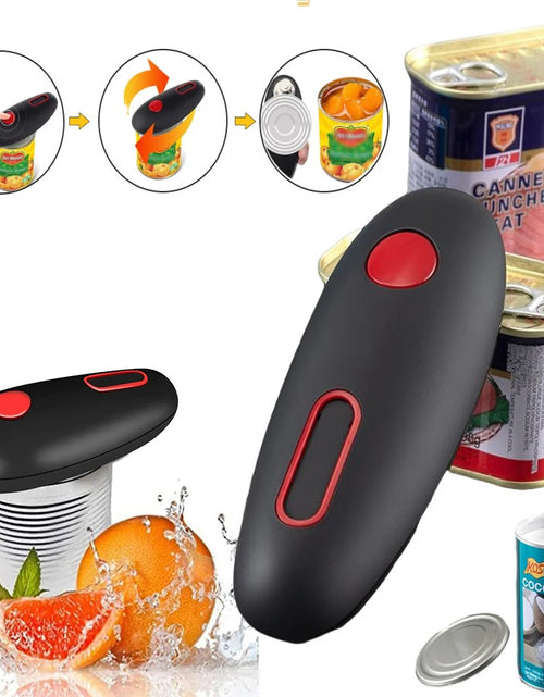 Load image into Gallery viewer, Electric Can Opener Automatic Jar Bottle Can Machine One Touch Portable Kitchen Hand Free Opening Opener Tool Gadgets
