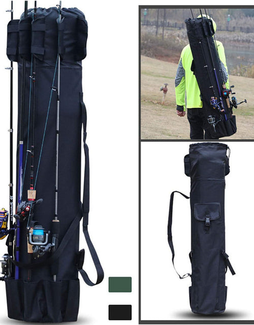 Load image into Gallery viewer, Cylinder Outdoor Fishing Bag Multifunctional Fishing Rod Bag Sea Rod Fishing Gear Storage Bag
