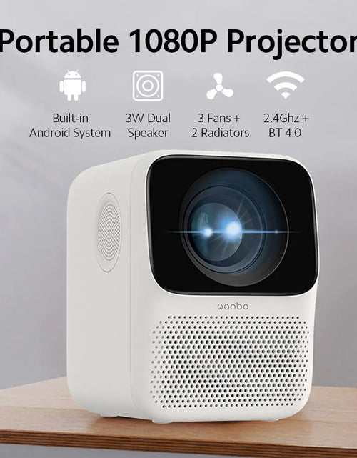 Load image into Gallery viewer, T2 MAX Projector Portable Mini Home Theater Projector LCD Bluetooth Support 1080P Vertical Correction Full Hd Projector
