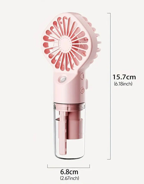 Load image into Gallery viewer, 1Pc Portable Handheld Spray Fan,Water Spray Mist Fan,Student Dormitory Mini Fan,Summer Supplies, Cooling Tools,Outdoor Small Fan
