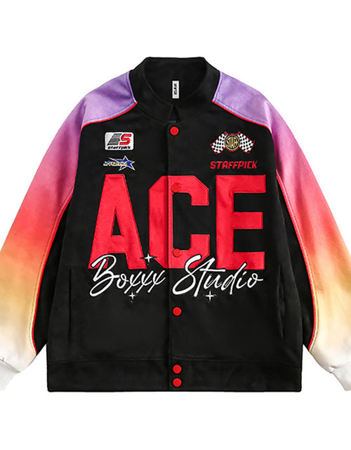 Load image into Gallery viewer, Niche Letters Baseball Uniform Jacket Men And Women Contrast Color
