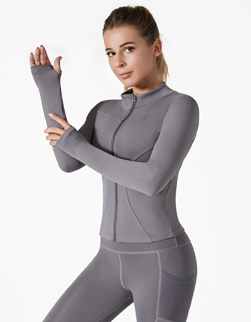 Load image into Gallery viewer, Running Training High Elastic Breathability Jacket Long Sleeve Top Workout Clothes
