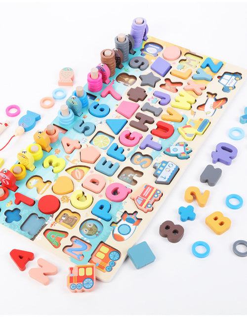 Load image into Gallery viewer, Montessori Educational Wooden Toys for Kids Montessori Toys Board Math Fishing  Montessori Toys Educational for 1 2 3 Years Old
