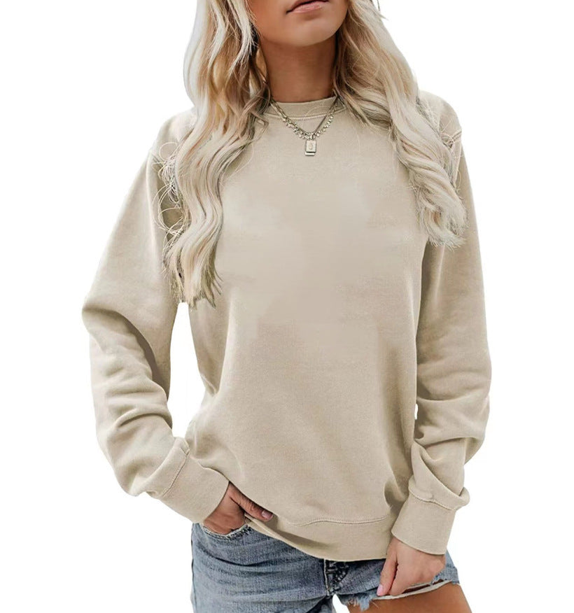 Women's Fashion Casual Long Sleeve Cotton Sweater