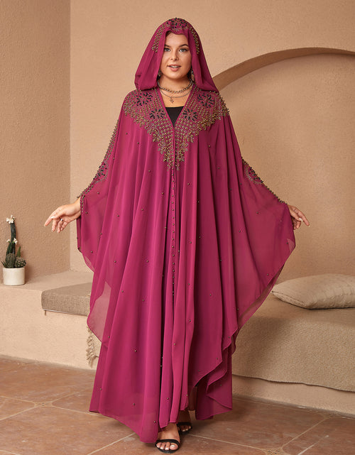 Load image into Gallery viewer, High-definition Muslim Shawl Hooded Cloak
