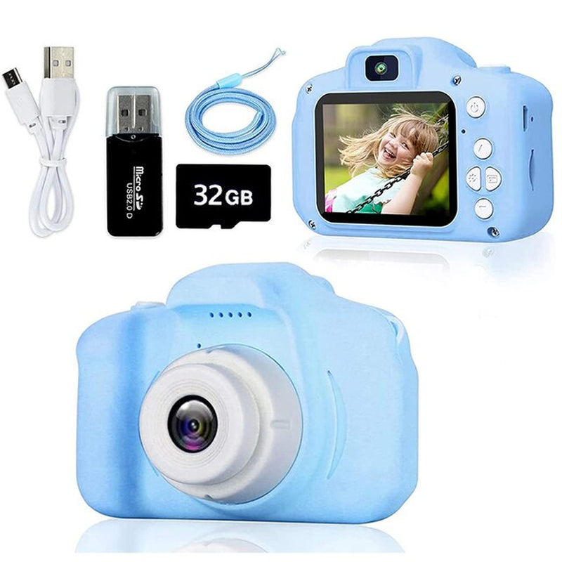 Super Cute Children Camera Kids Educational Toy Children Baby Birthday Digital Camera 1080P Video Camera with Free Gift for Girl