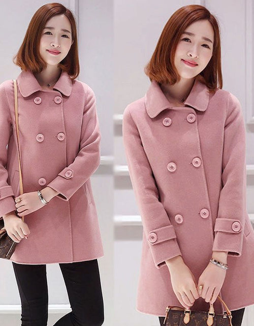 Load image into Gallery viewer, Wool Mid-length Korean Style Slim Fit Slimming And Fashionable Woolen Women&#39;s Overcoat
