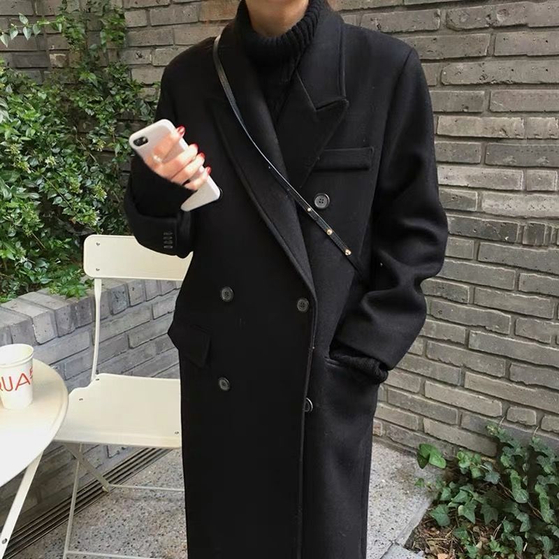 Student Woolen Coat Women's Korean-style Loose