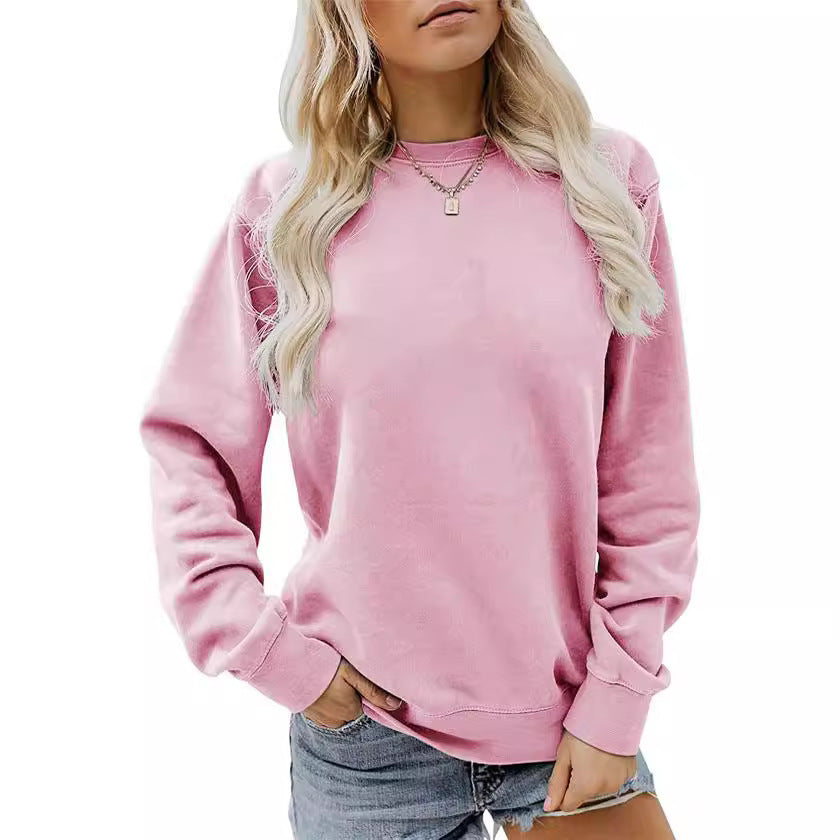 Women's Fashion Casual Long Sleeve Cotton Sweater