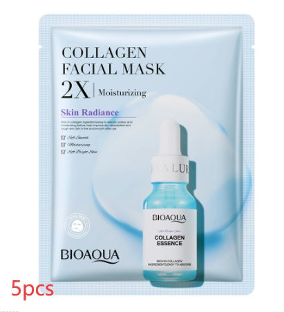 Load image into Gallery viewer, Collagen Face Mask Moisturizing Firming Face Sheet Mask Hyaluronic Acid Facial Masks Beauty Skin Care Gel Skin Care
