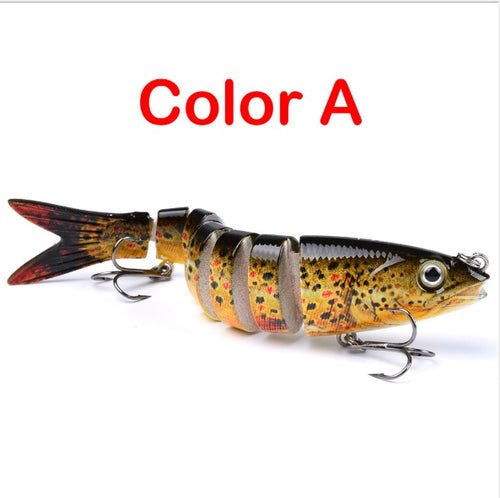 Load image into Gallery viewer, Pike Fishing Lures Artificial Multi Jointed Sections Hard Bait Trolling Pike Carp Fishing Tools
