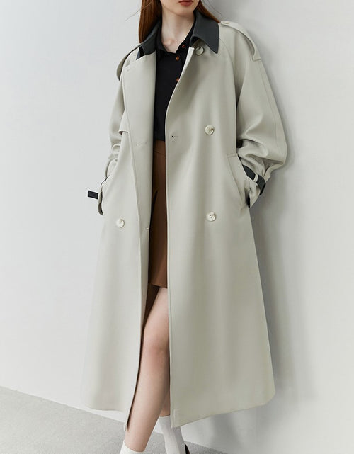 Load image into Gallery viewer, High-end Super Nice Windbreaker Women&#39;s New Fall Mid-length Coat
