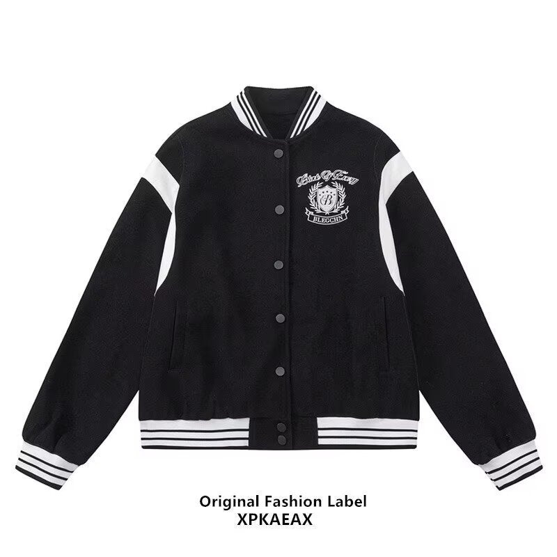 Women's American-style Retro Baseball Jacket