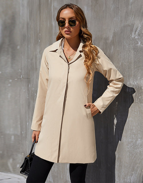 Load image into Gallery viewer, Small British Style Trench Women&#39;s Fashionable Temperament Coat
