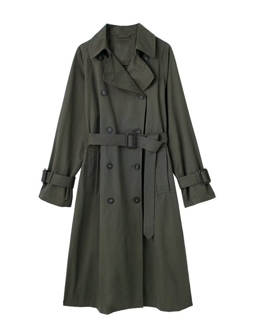 Load image into Gallery viewer, Women&#39;s Loose Long Trench Coat And Overcoat With Strap
