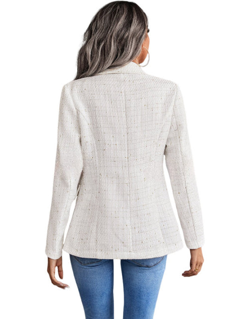 Load image into Gallery viewer, Women&#39;s Clothes Hot-selling Lapel Double Breasted Tweed Suit Jacket
