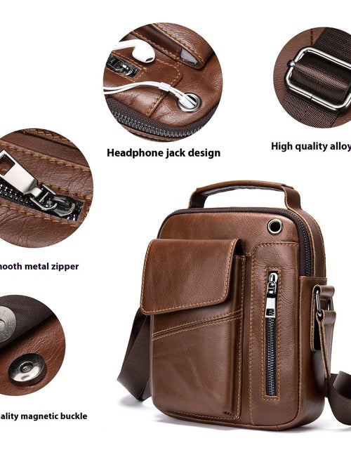 Load image into Gallery viewer, Men&#39;s Business Minimalist Leather Crossbody Bag
