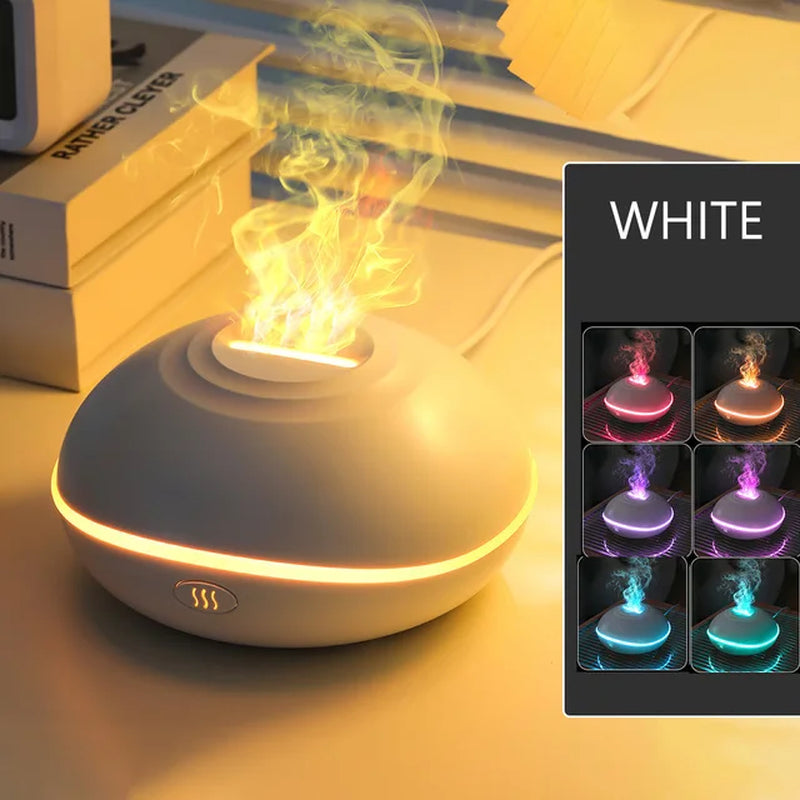 Colorful Flame Air Humidifier Aroma Diffuser Portable USB Car Aromatherapy Humidifiers Essential Oils Fragrance Diffusers