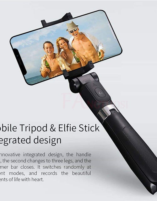 Load image into Gallery viewer, Compatible with Apple, Tripod Selfie Stick Mobile Universal Live Triangle Bracket One Bluetooth Selfie Artifact
