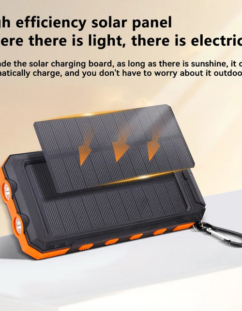 Load image into Gallery viewer, 200000Mah Solar Power Bank Outdoor Wild Fishing Camping Ultra-Large Capacity Mobile Power Portable with Compass Rapid Charging ﻿
