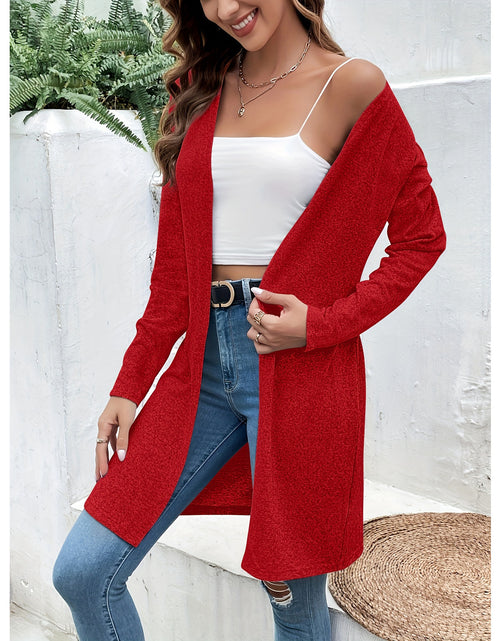 Load image into Gallery viewer, Women&#39;s Fashion Solid Color Cardigan Loose Shawl Top
