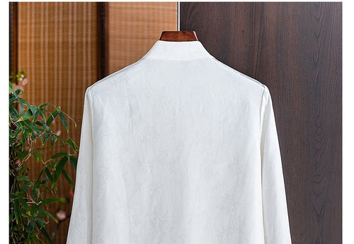 Load image into Gallery viewer, Retro Jacquard Shirt Chinese Style Entry Lux Elegant Tang Suit
