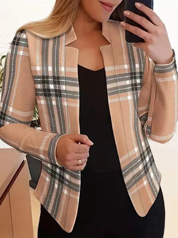 Women's Long Sleeved Shirt Suit Jacket