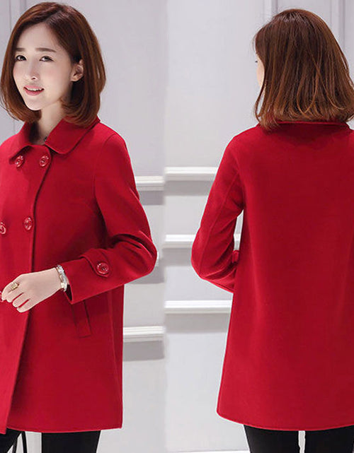 Load image into Gallery viewer, Wool Mid-length Korean Style Slim Fit Slimming And Fashionable Woolen Women&#39;s Overcoat
