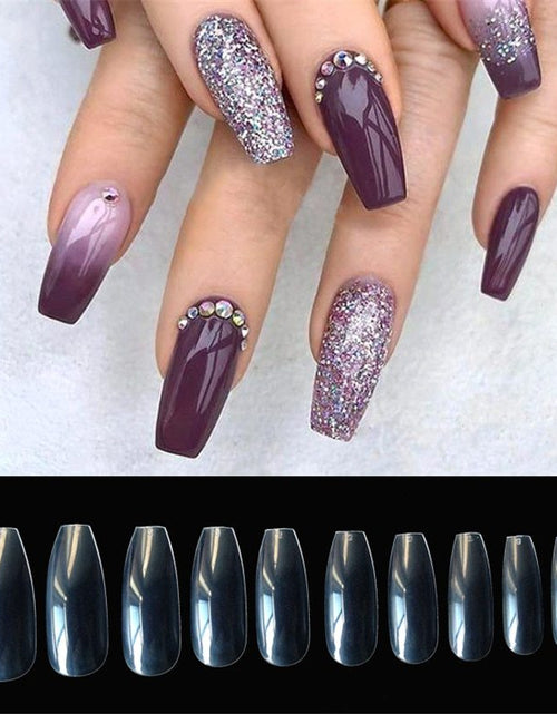 Load image into Gallery viewer, 500 transparent / natural fake nails
