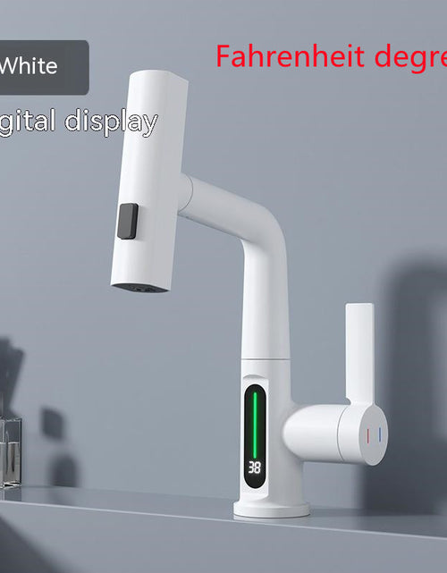 Load image into Gallery viewer, Intelligent Digital Display Faucet Pull-out Basin Faucet Temperature Digital Display Rotation
