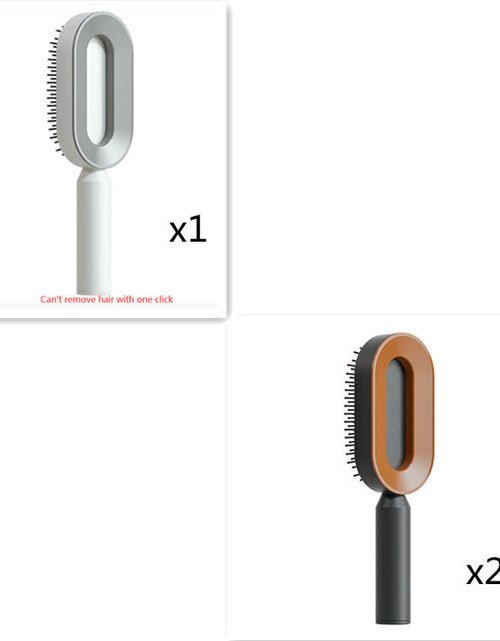 Load image into Gallery viewer, Self Cleaning Hair Brush For Women One-key Cleaning Hair Loss Airbag Massage Scalp Comb Anti-Static Hairbrush
